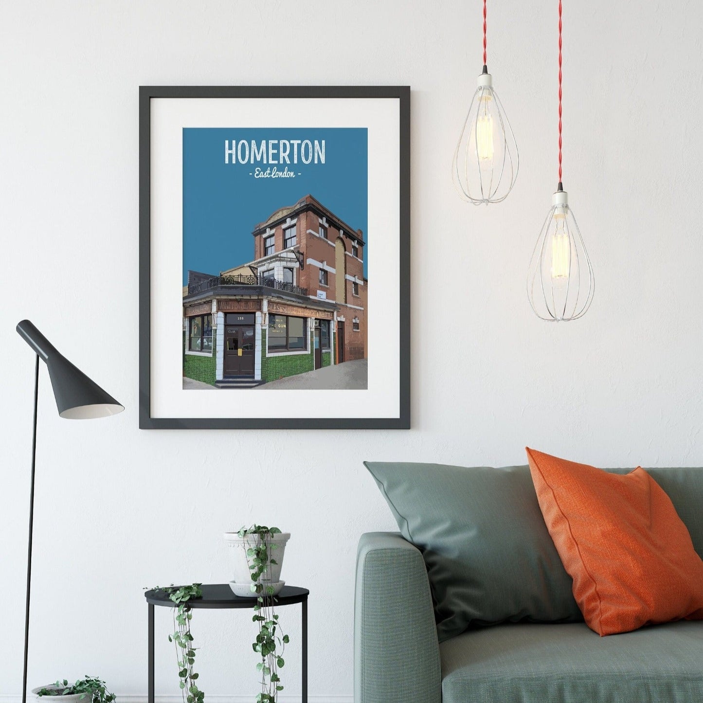Homerton print, The Gun pub