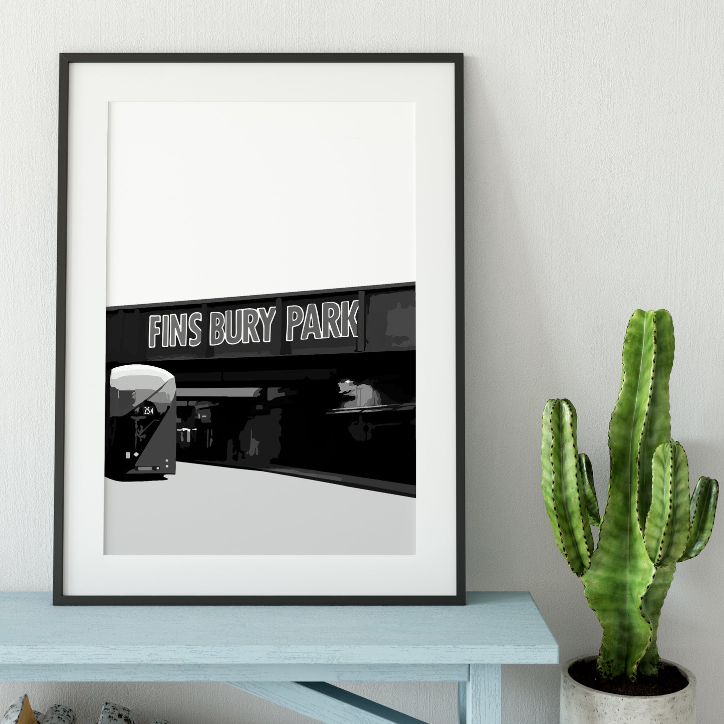 Finsbury Park print, Finsbury Park bridge