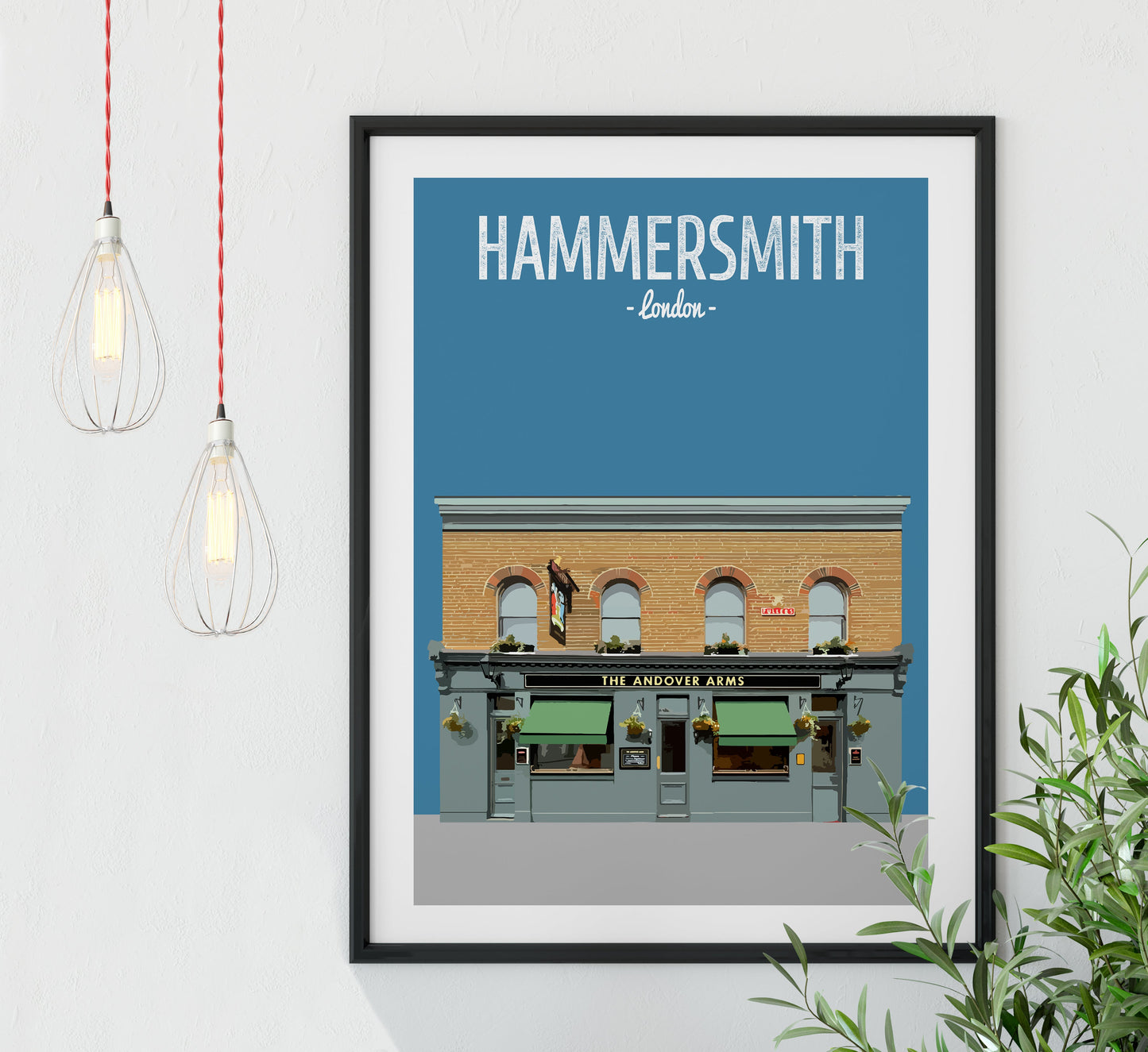 Hammersmith print, The Andover Arms pub