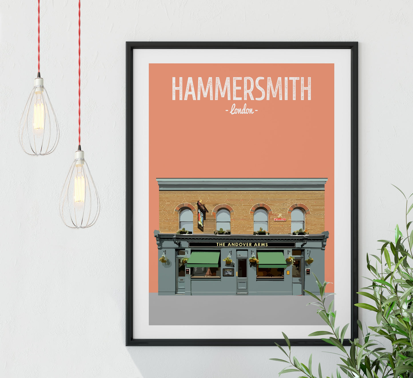Hammersmith print, The Andover Arms pub