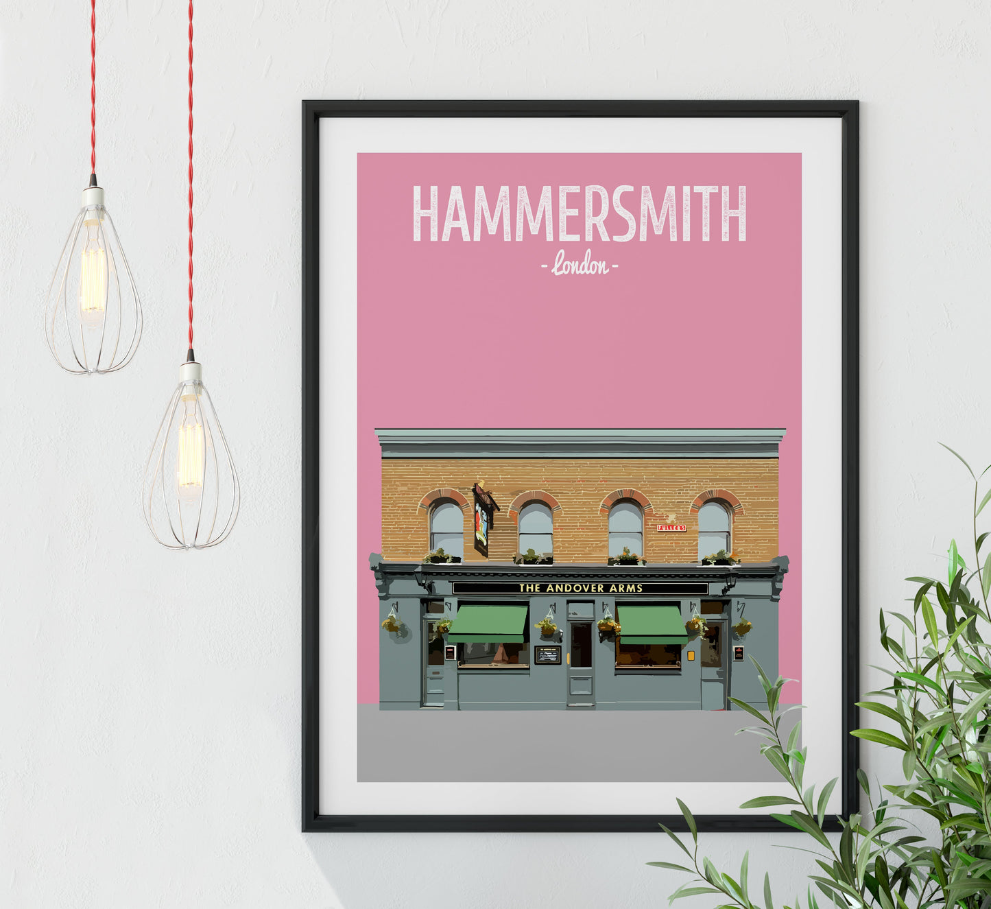 Hammersmith print, The Andover Arms pub