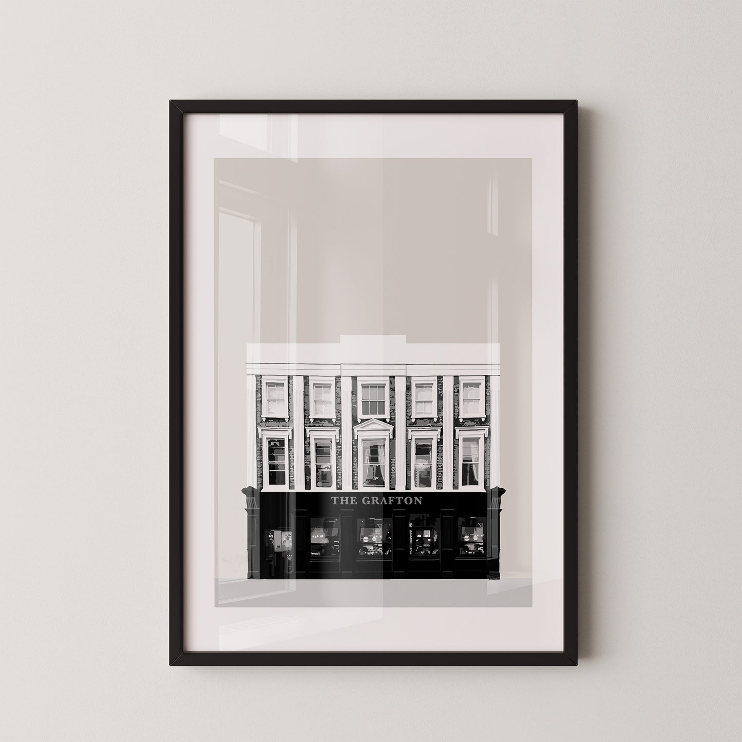 Kentish Town print, The Grafton pub