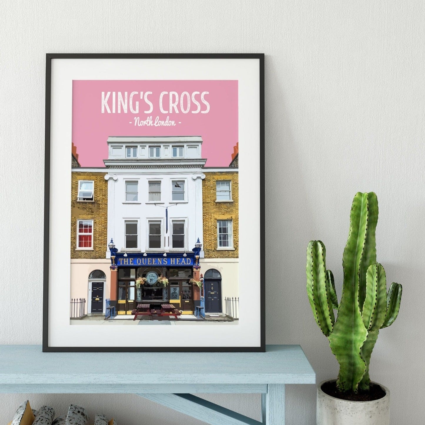 King's Cross print, The Queens Head pub