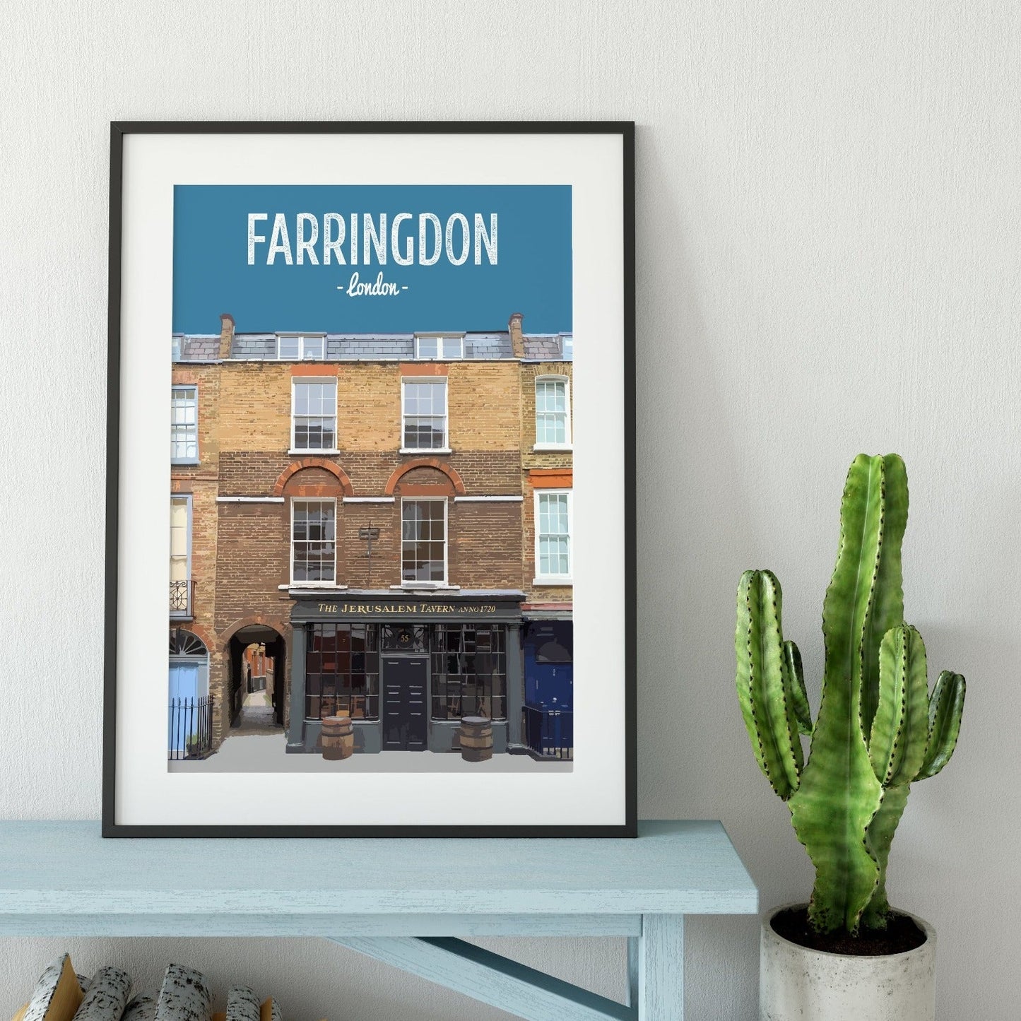 Farringdon print, The Jerusalem Tavern pub