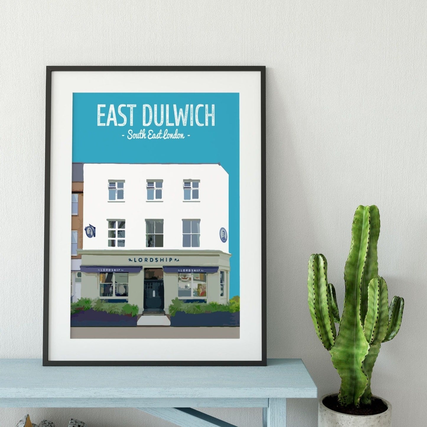 East Dulwich print, The Lordship pub