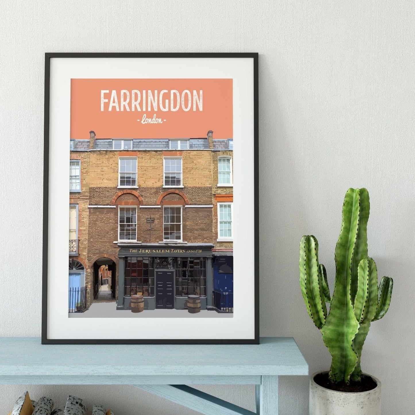 Farringdon print, The Jerusalem Tavern pub