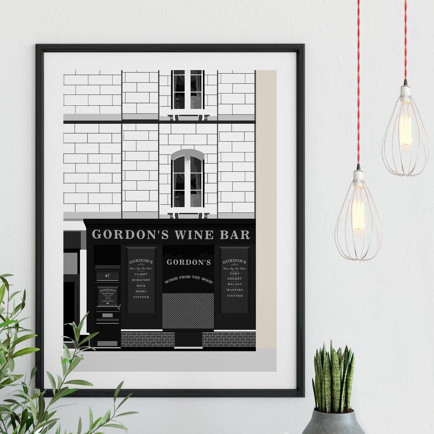 Gordon's Wine Bar print