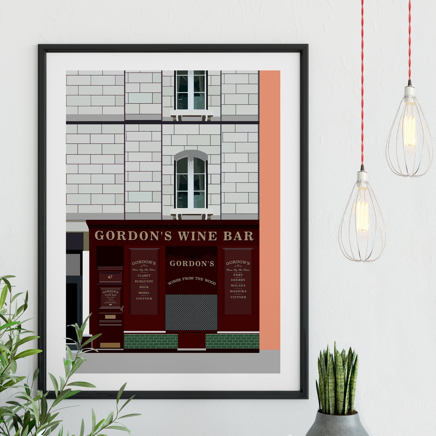 gordon's wine bar print