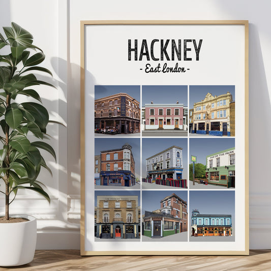 Hackney pubs print