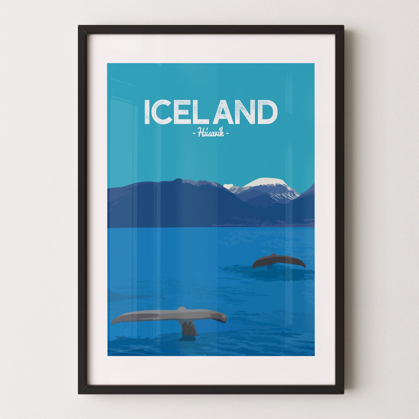 Iceland print, Husavik