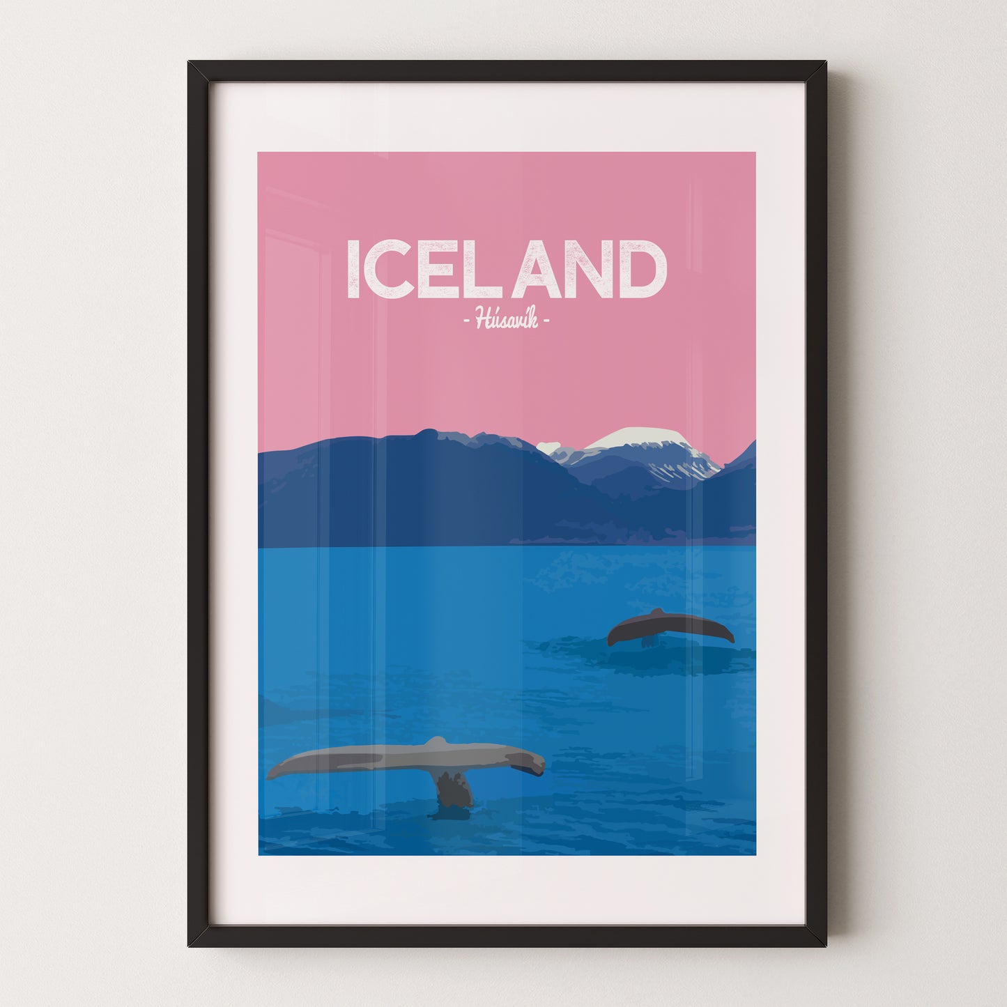 Iceland print, Husavik
