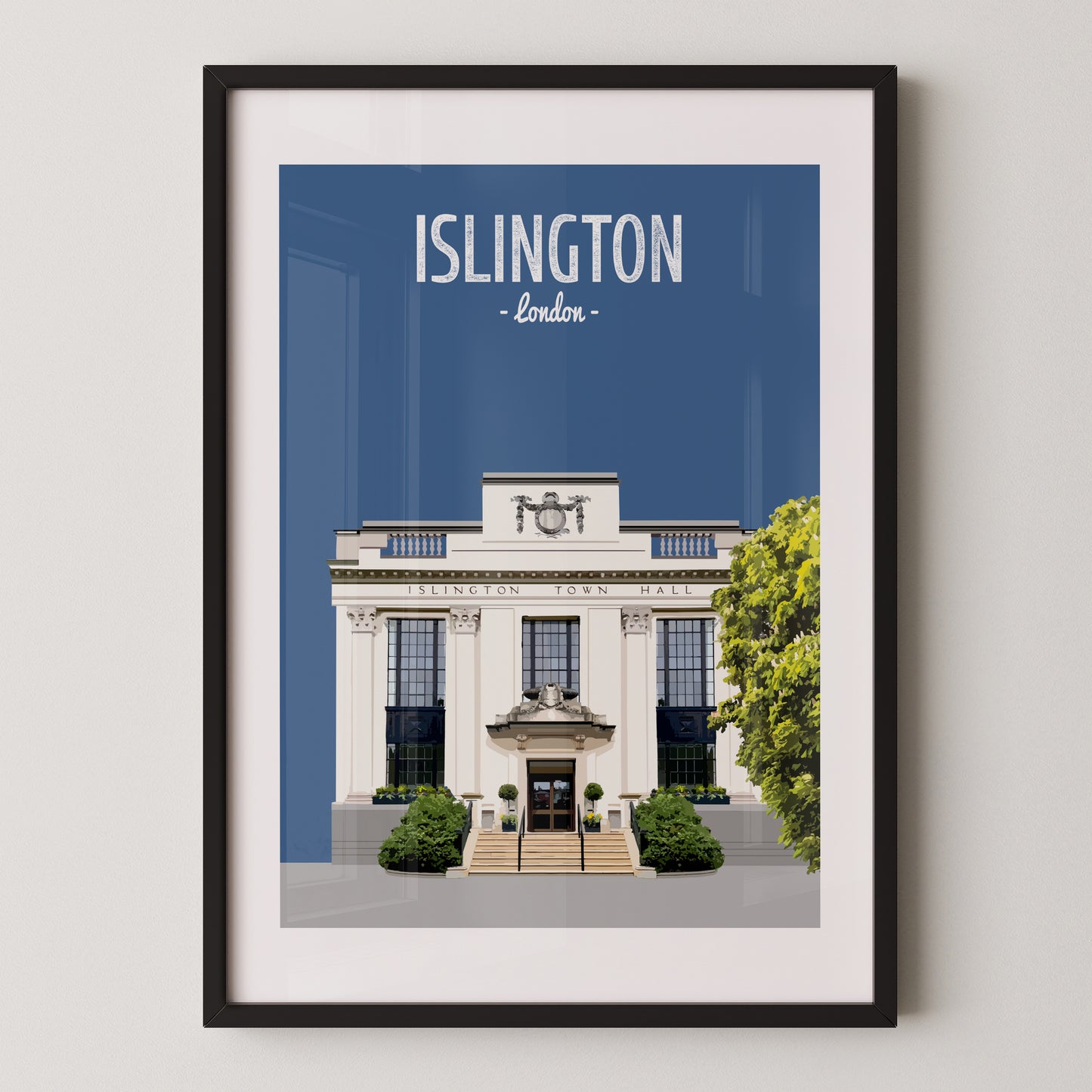 Islington print, Islington Town Hall