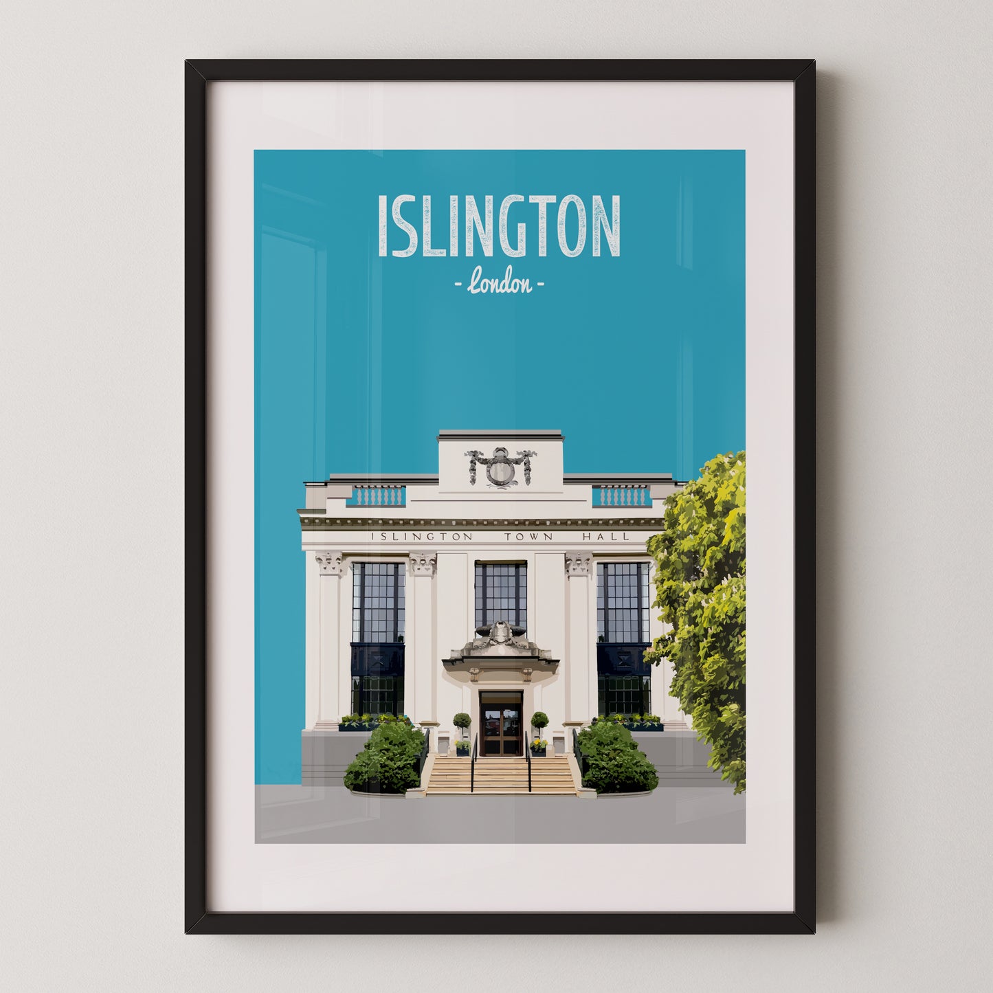 Islington print, Islington Town Hall