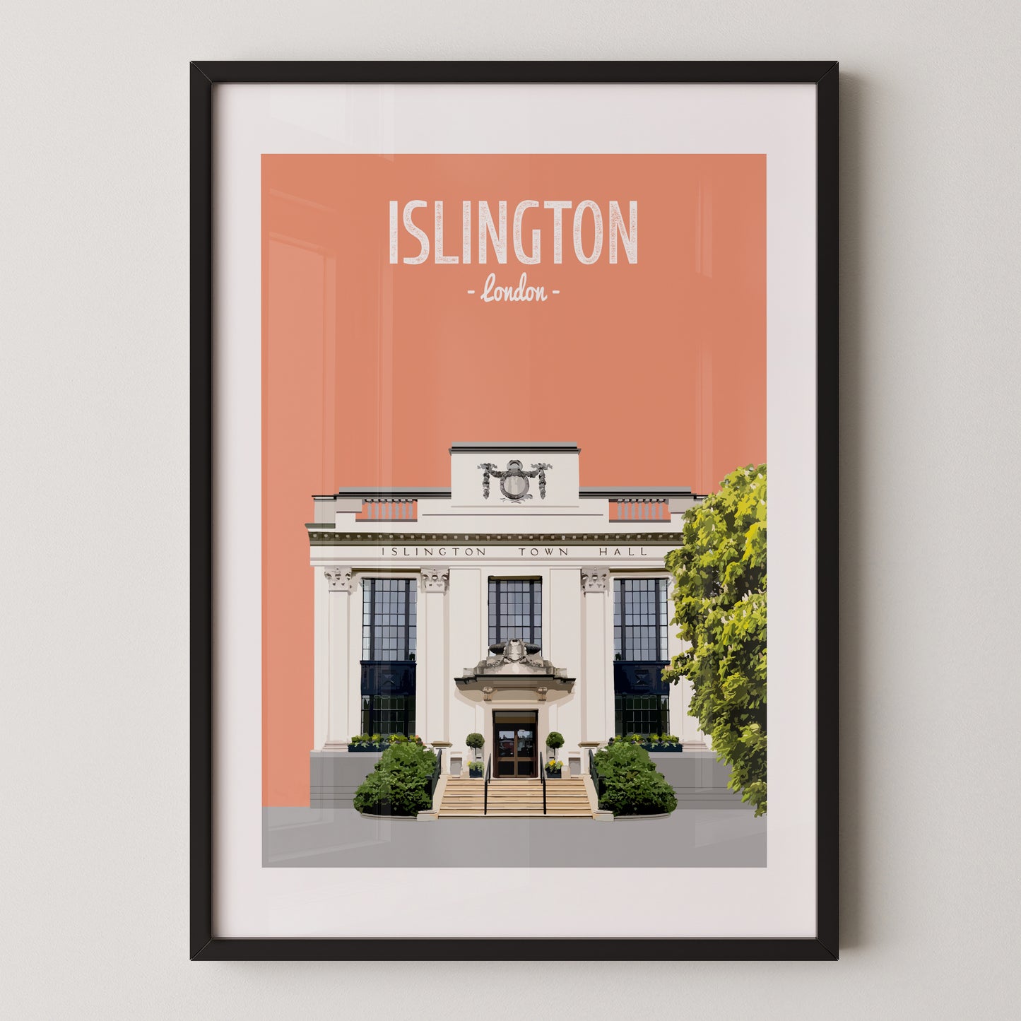Islington print, Islington Town Hall