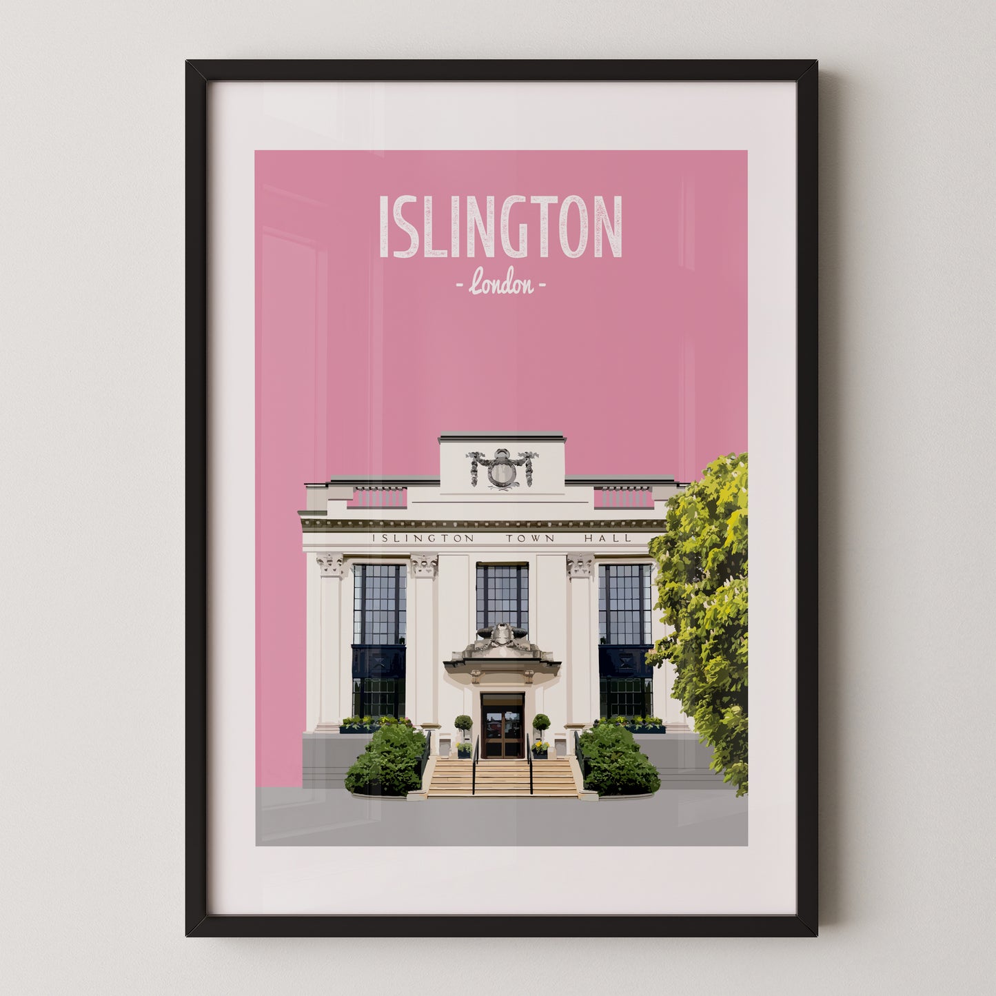 Islington print, Islington Town Hall