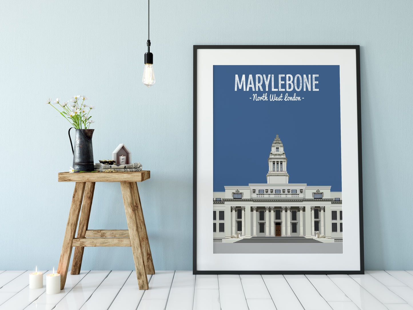 Marylebone print, The Marylebone Town Hall