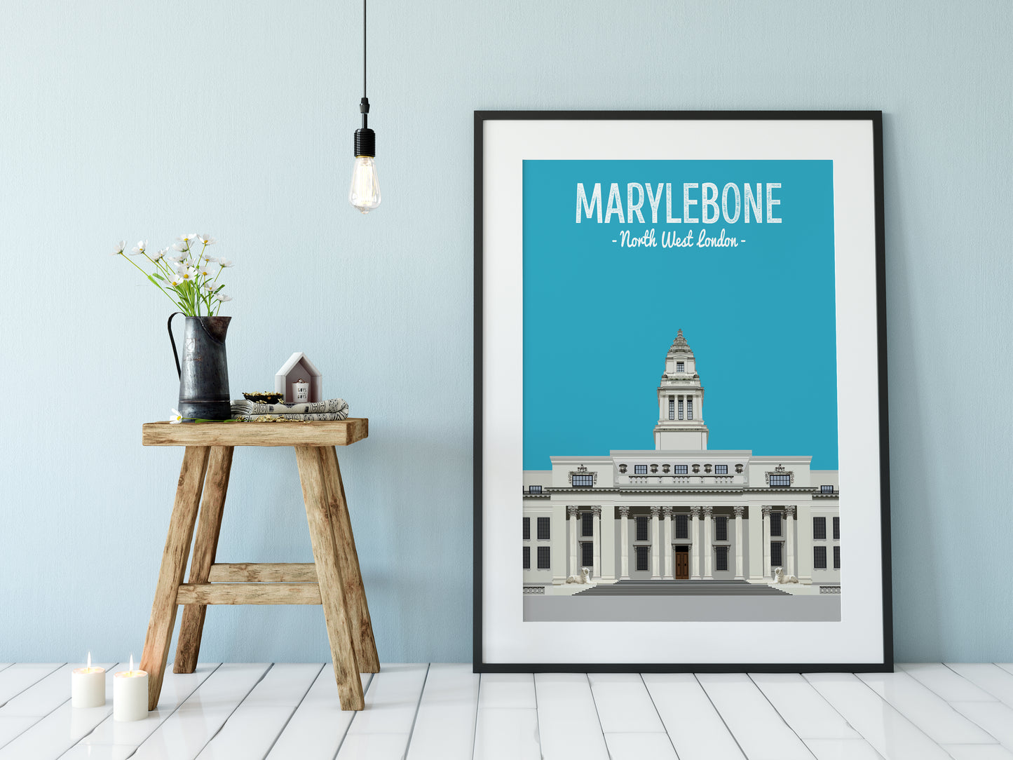 Marylebone print, The Marylebone Town Hall