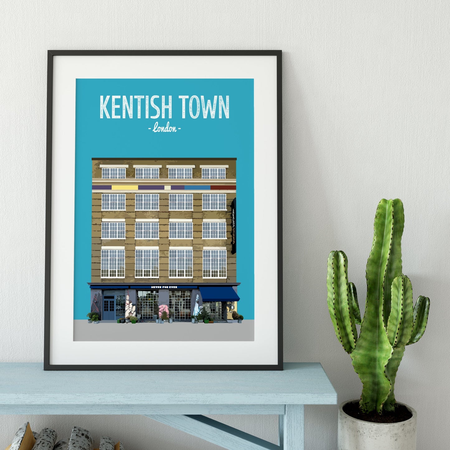 Kentish Town print, Never For Ever