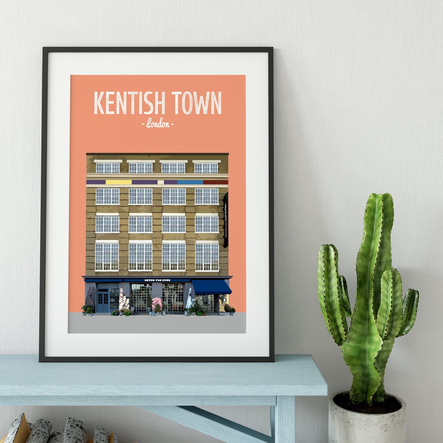 Kentish Town print, Never For Ever