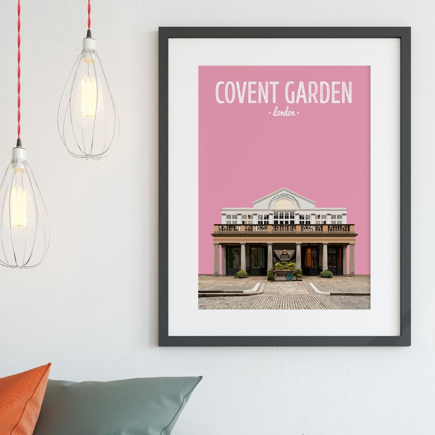 Covent Garden print, The Punch and Judy pub