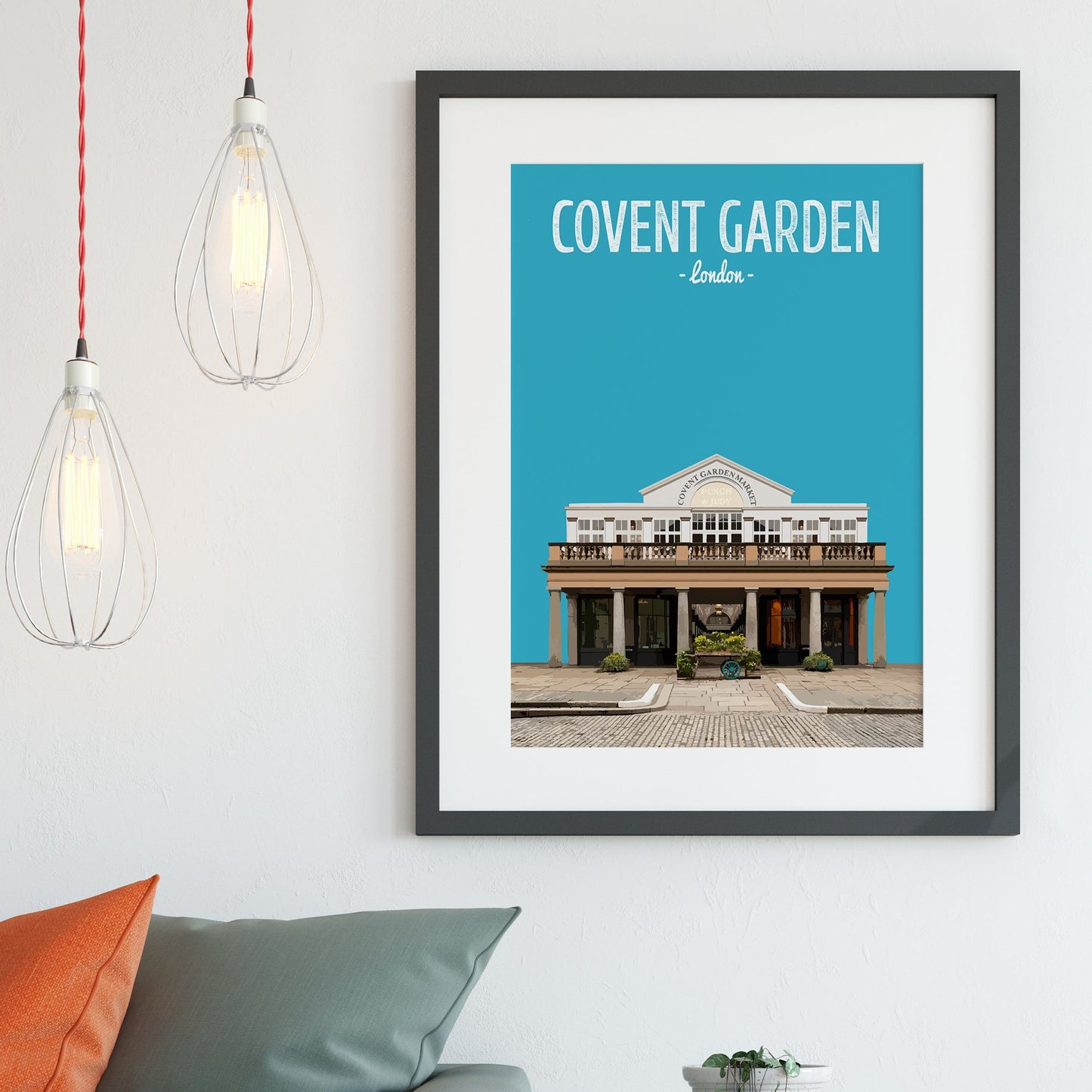 Covent Garden print, The Punch and Judy pub