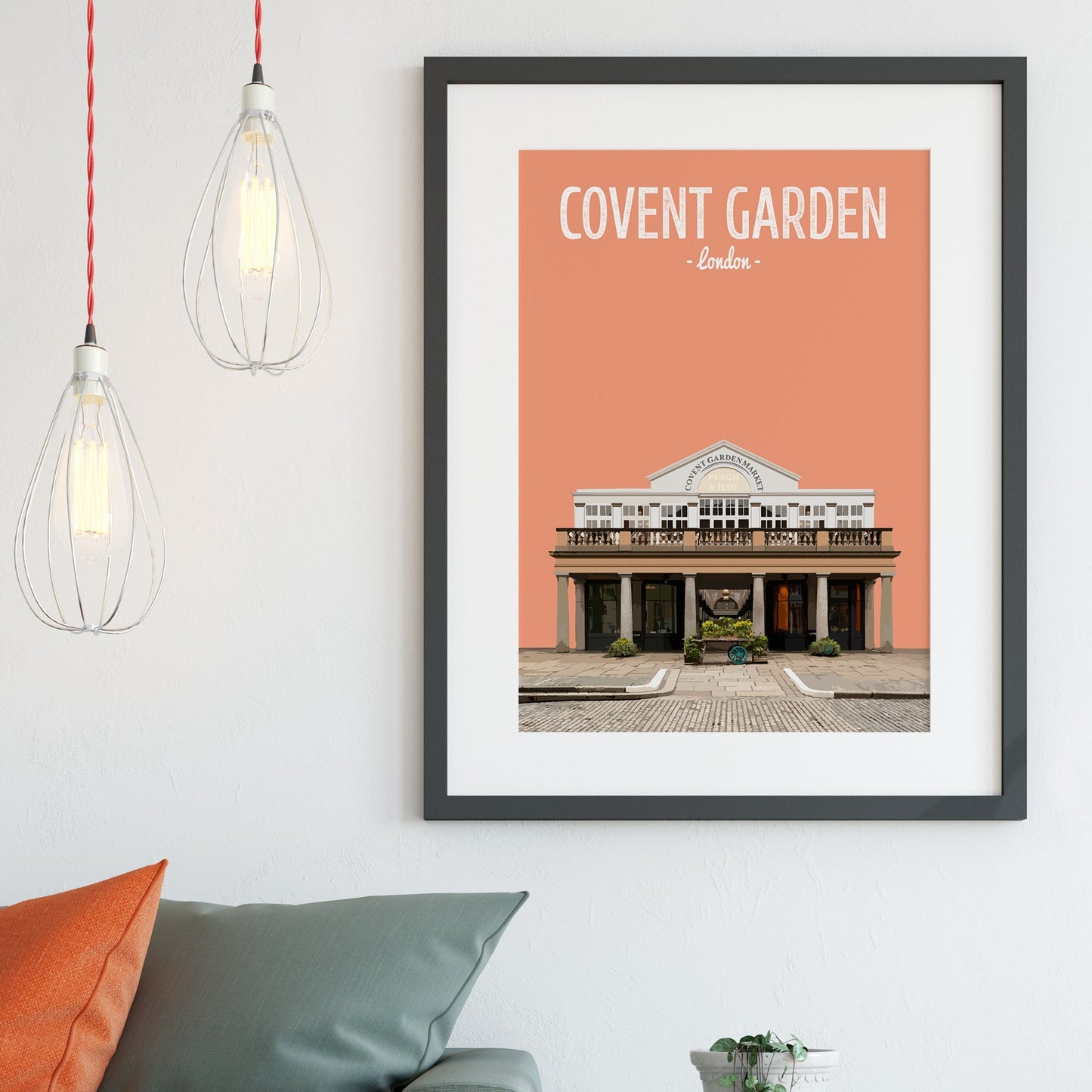 Covent Garden print, The Punch and Judy pub