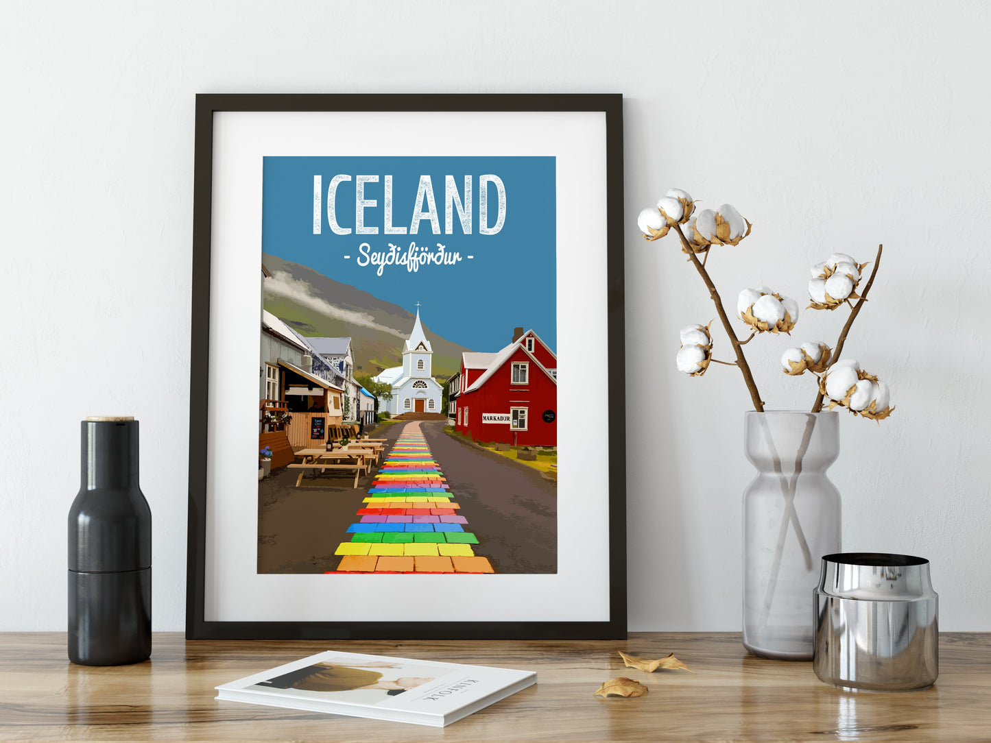 Iceland print, Seyðisfjörður