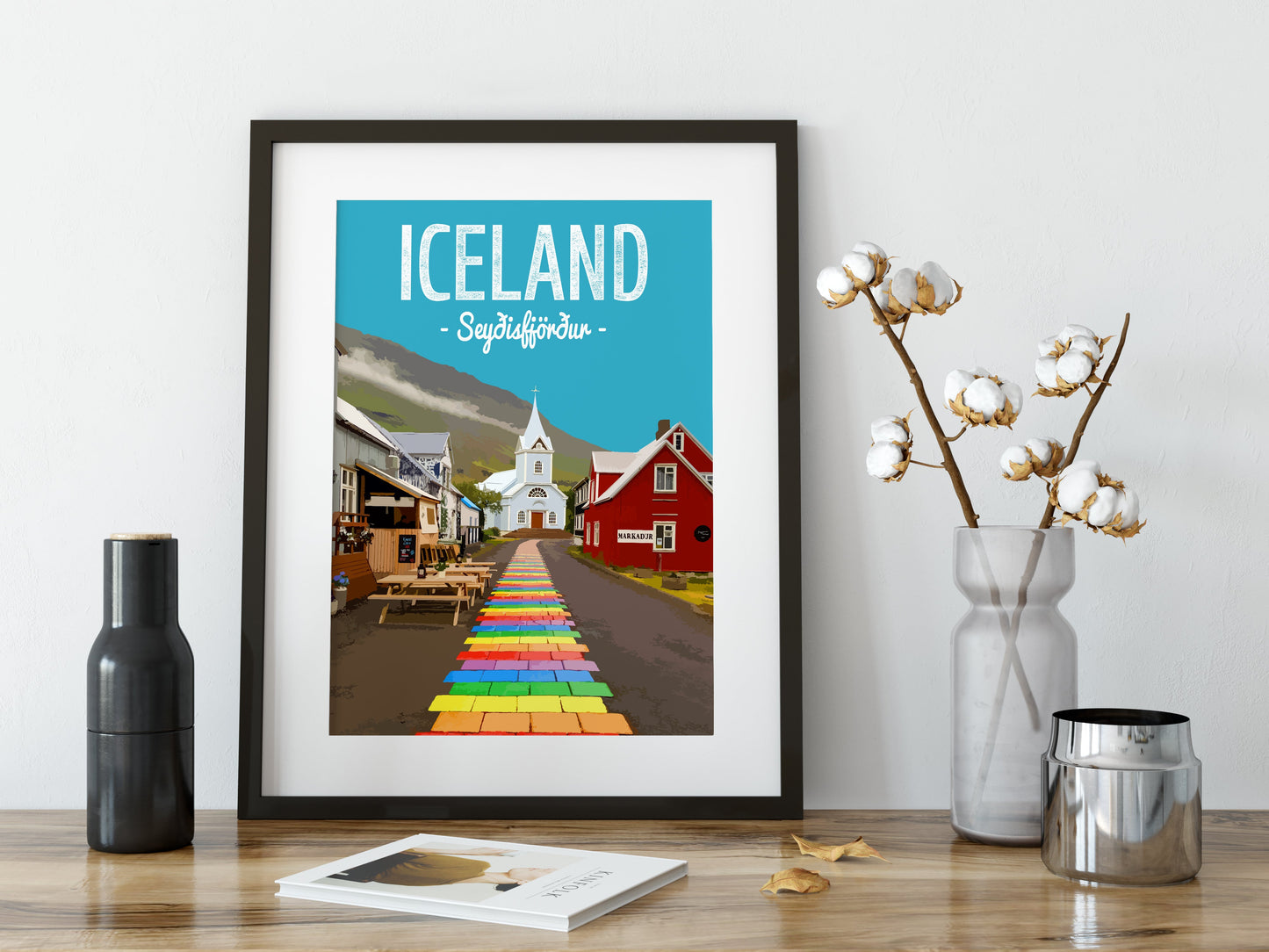 Iceland print, Seyðisfjörður