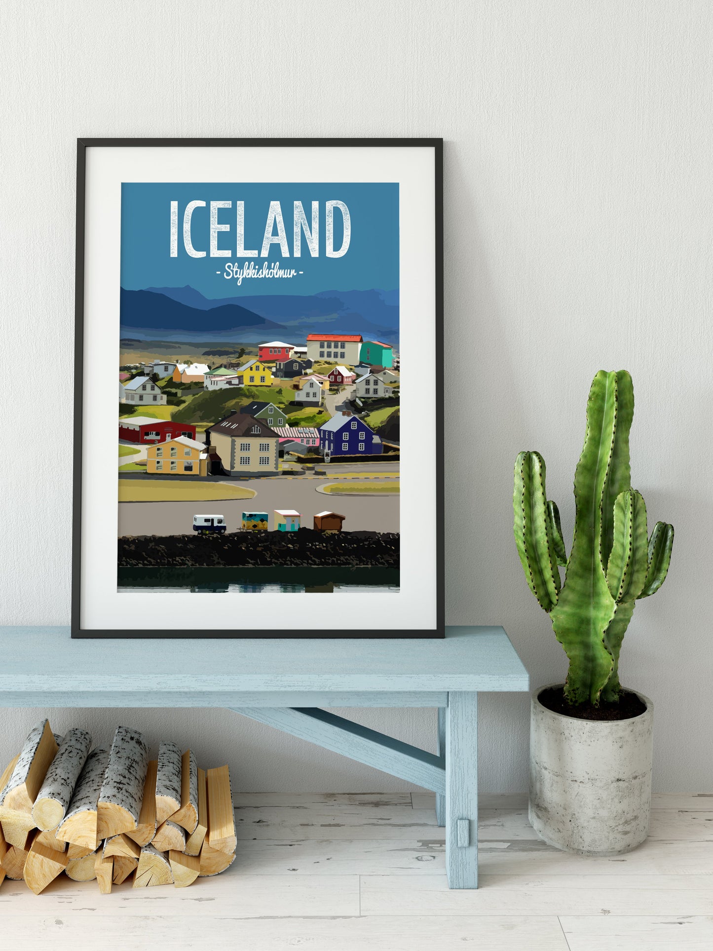 Iceland print, Stykkisholmur, West Iceland