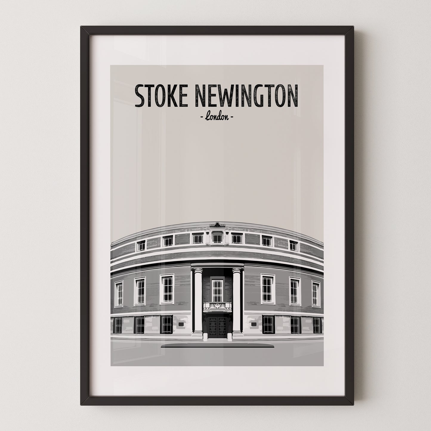 Stoke Newington print, The Stoke Newington Town Hall