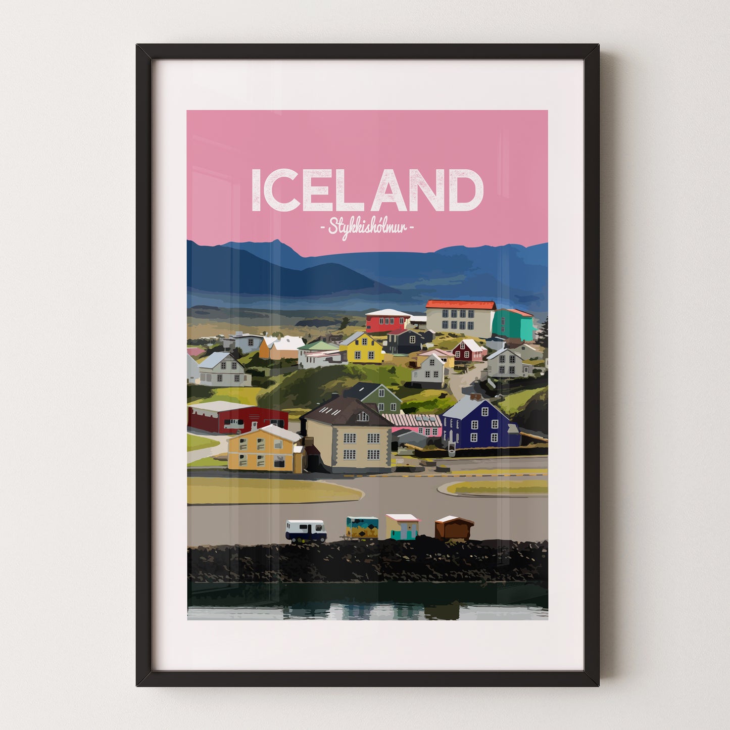 Iceland print, Stykkisholmur, West Iceland
