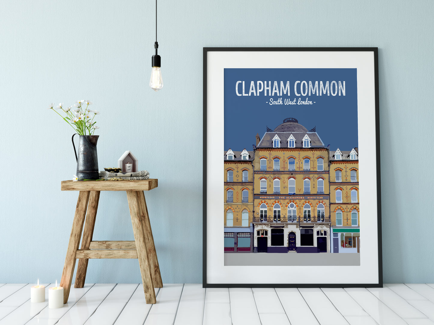 Clapham print, The Alexandra pub