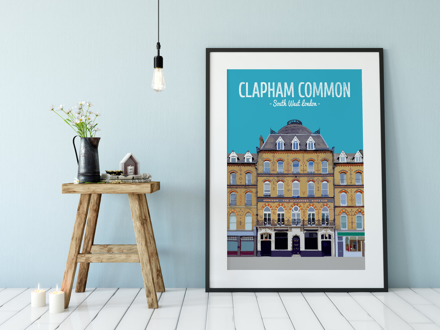 Clapham print, The Alexandra pub