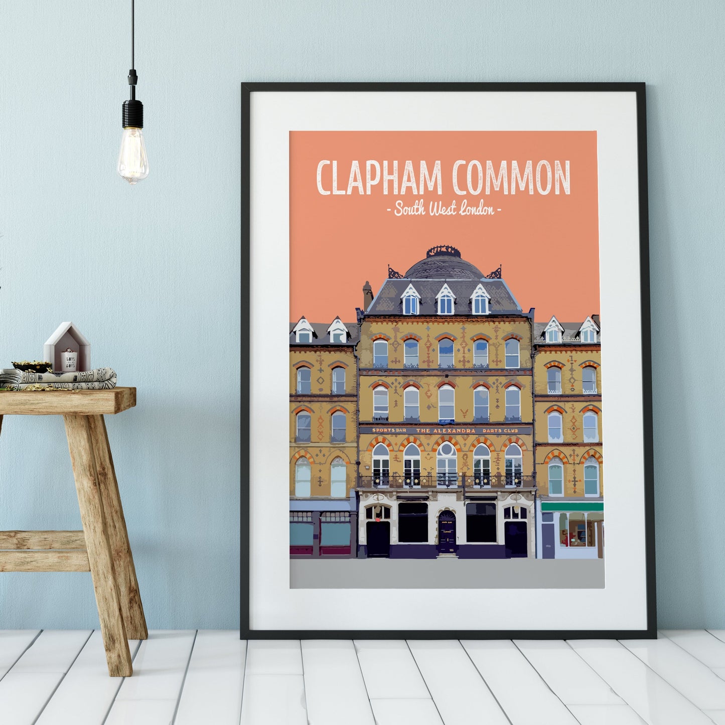 Clapham print, The Alexandra pub