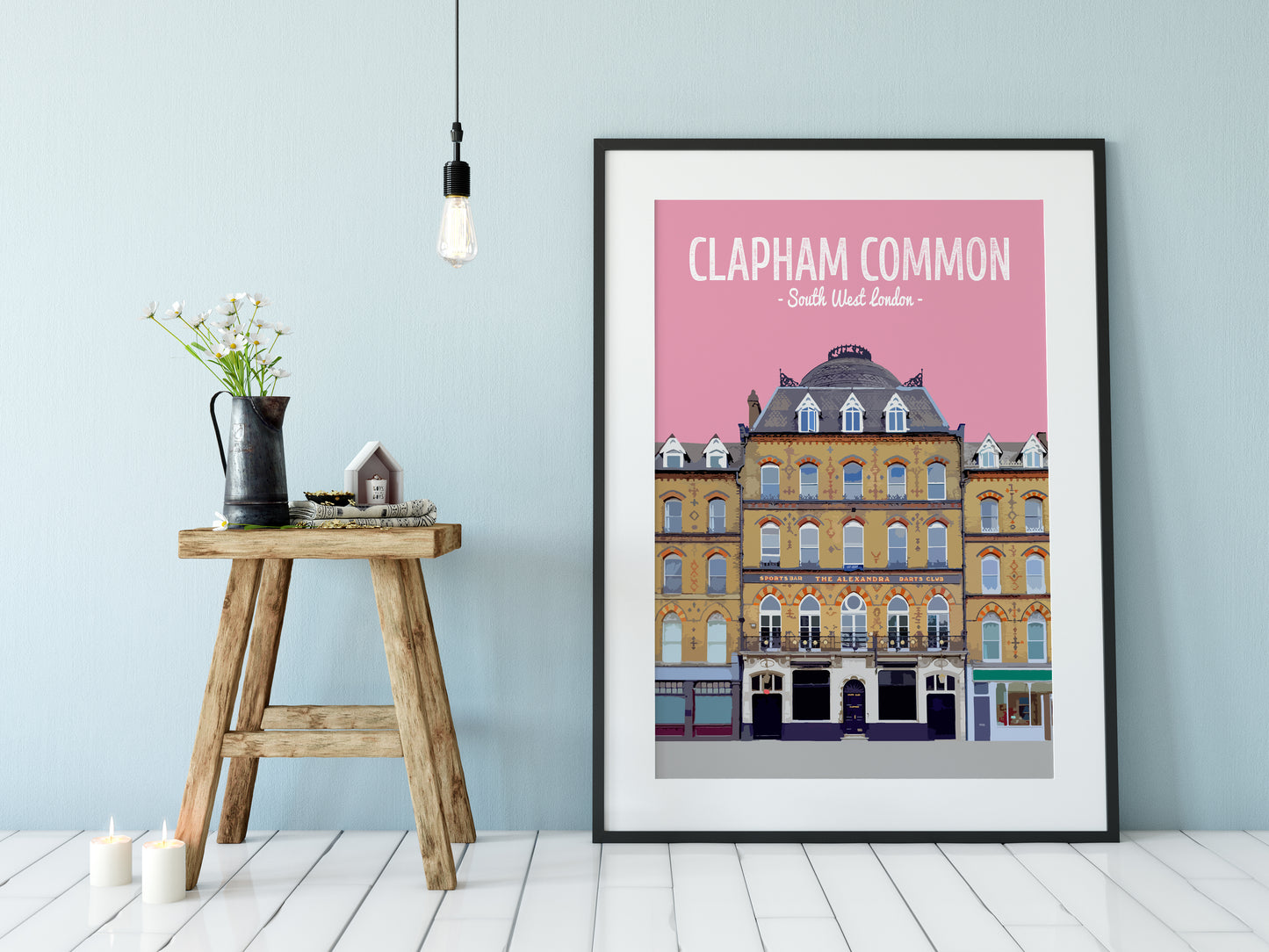 Clapham print, The Alexandra pub