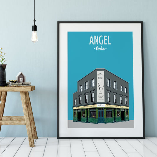 Angel print, The Alpaca pub