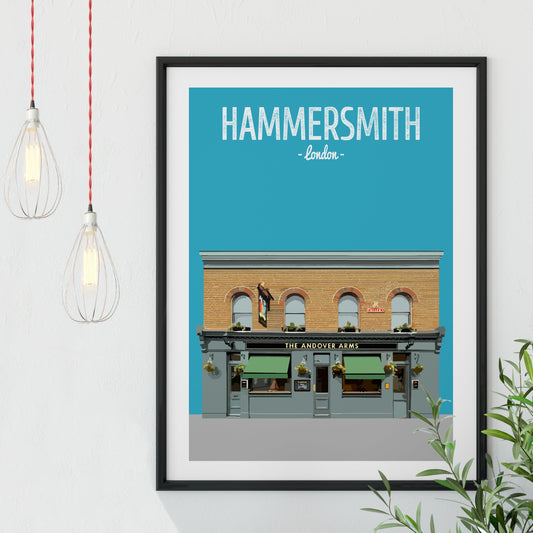 Hammersmith print, The Andover Arms pub