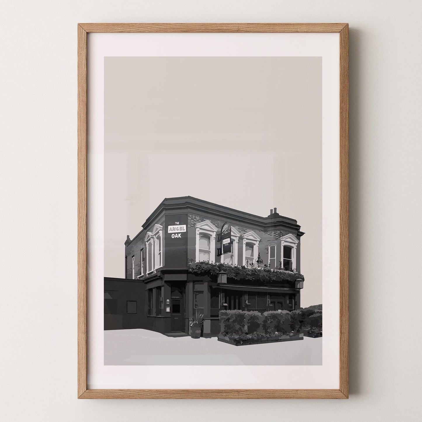 Peckham print, The Angel Oak pub