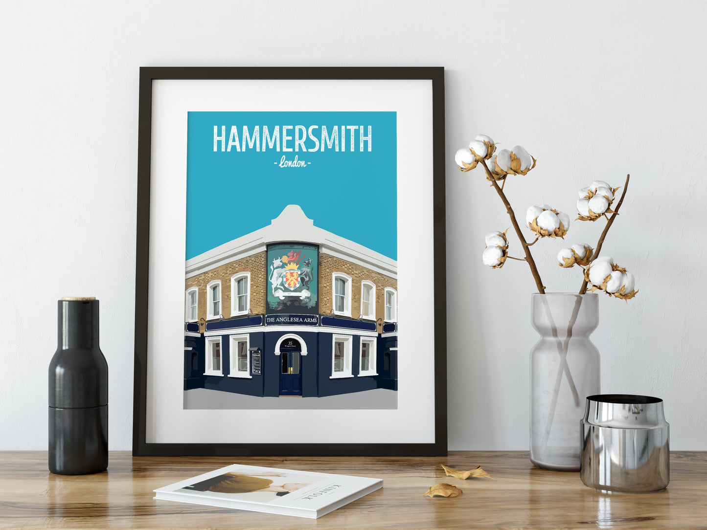 Hammersmith print, The Anglesea Arms pub