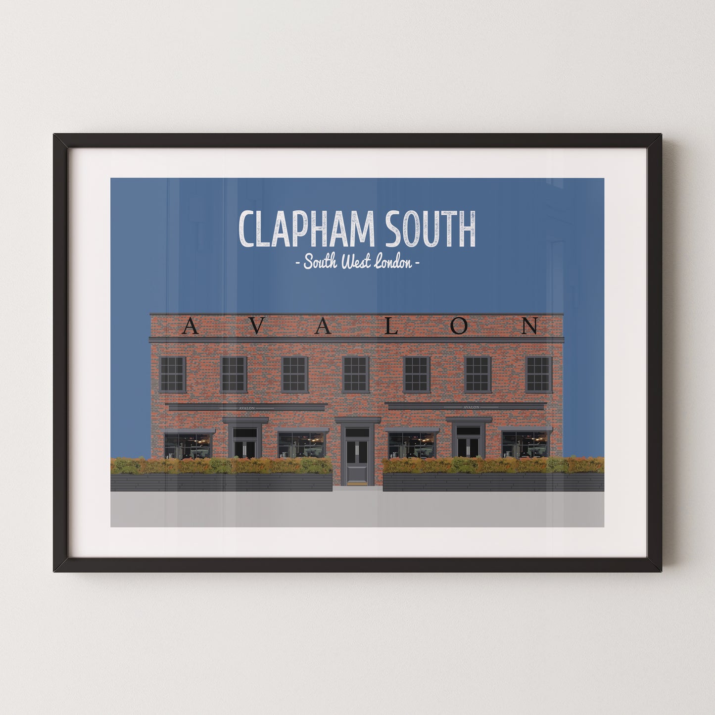Clapham print, The Avalon pub