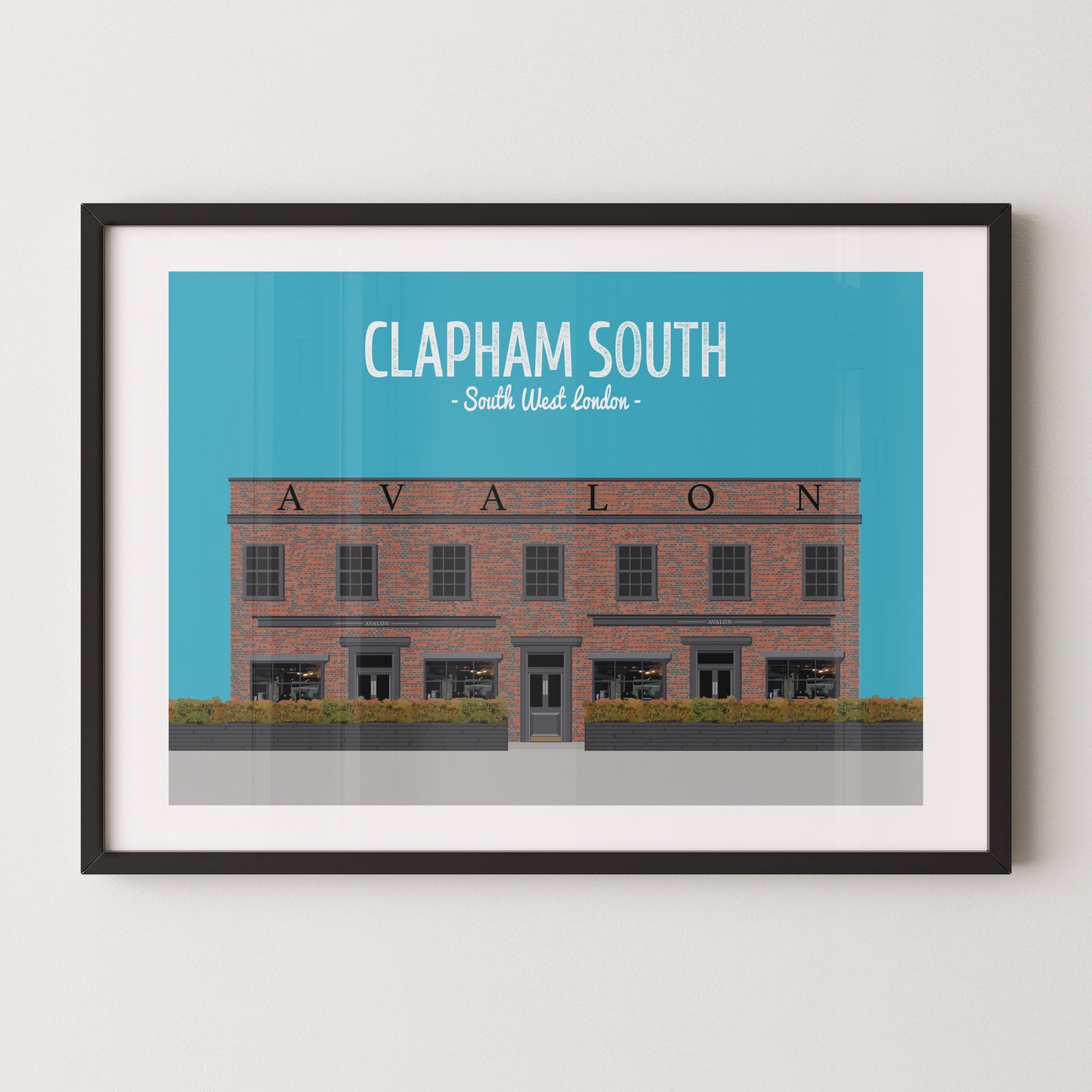 Clapham print, The Avalon pub