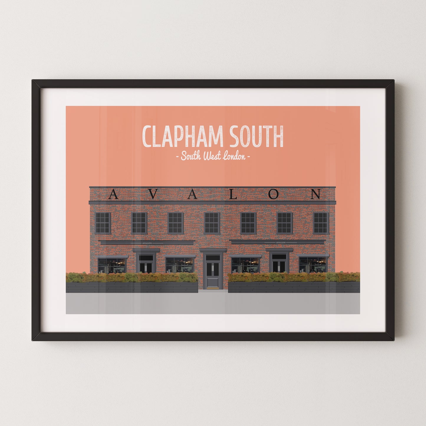 Clapham print, The Avalon pub