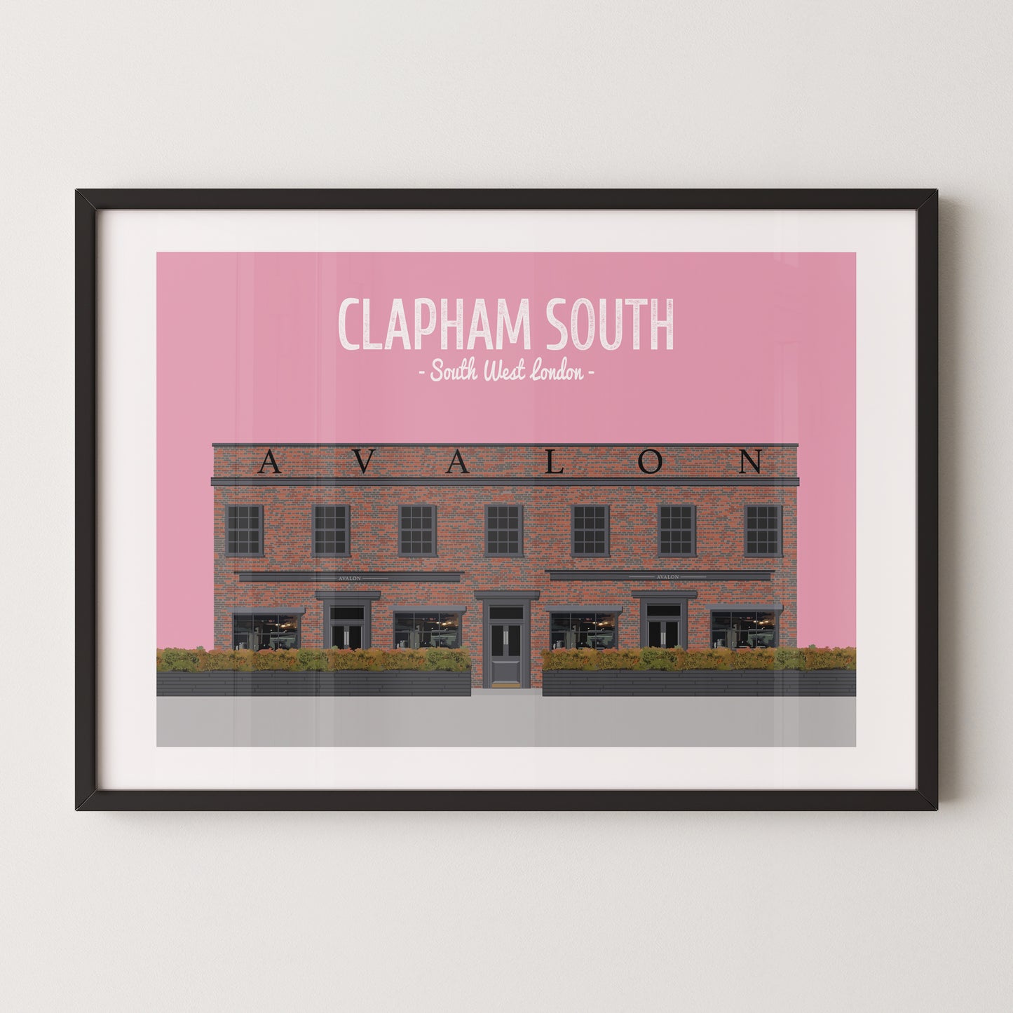 Clapham print, The Avalon pub