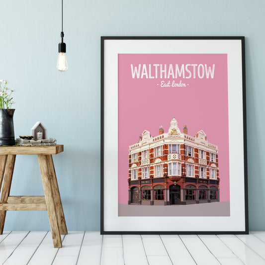 Walthamstow print, The Bell pub