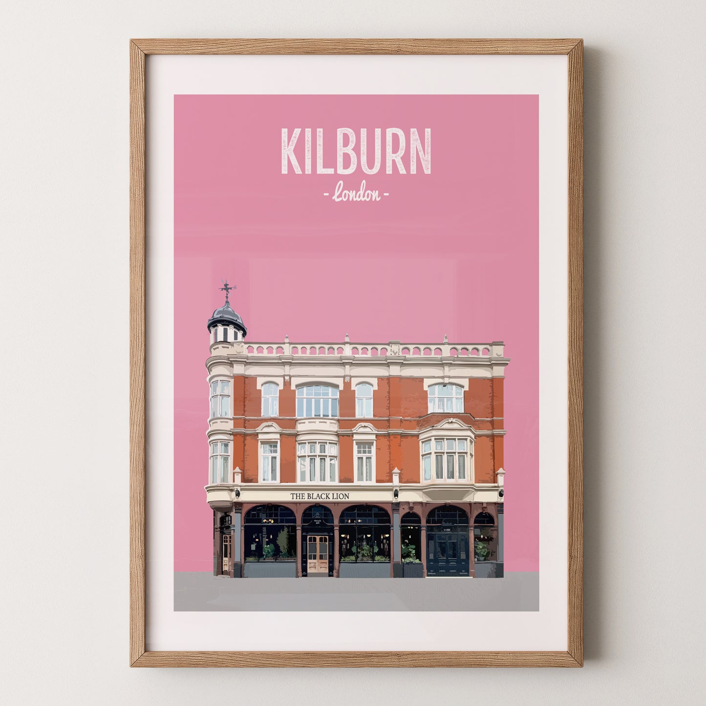 Kilburn print, The Black Lion pub
