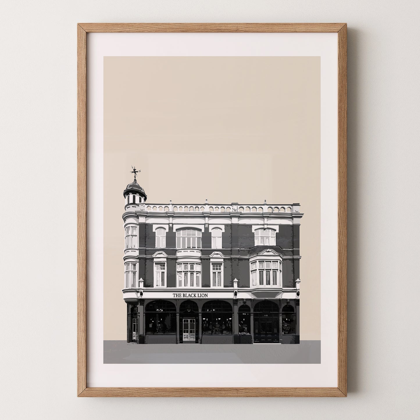 Kilburn print, The Black Lion pub