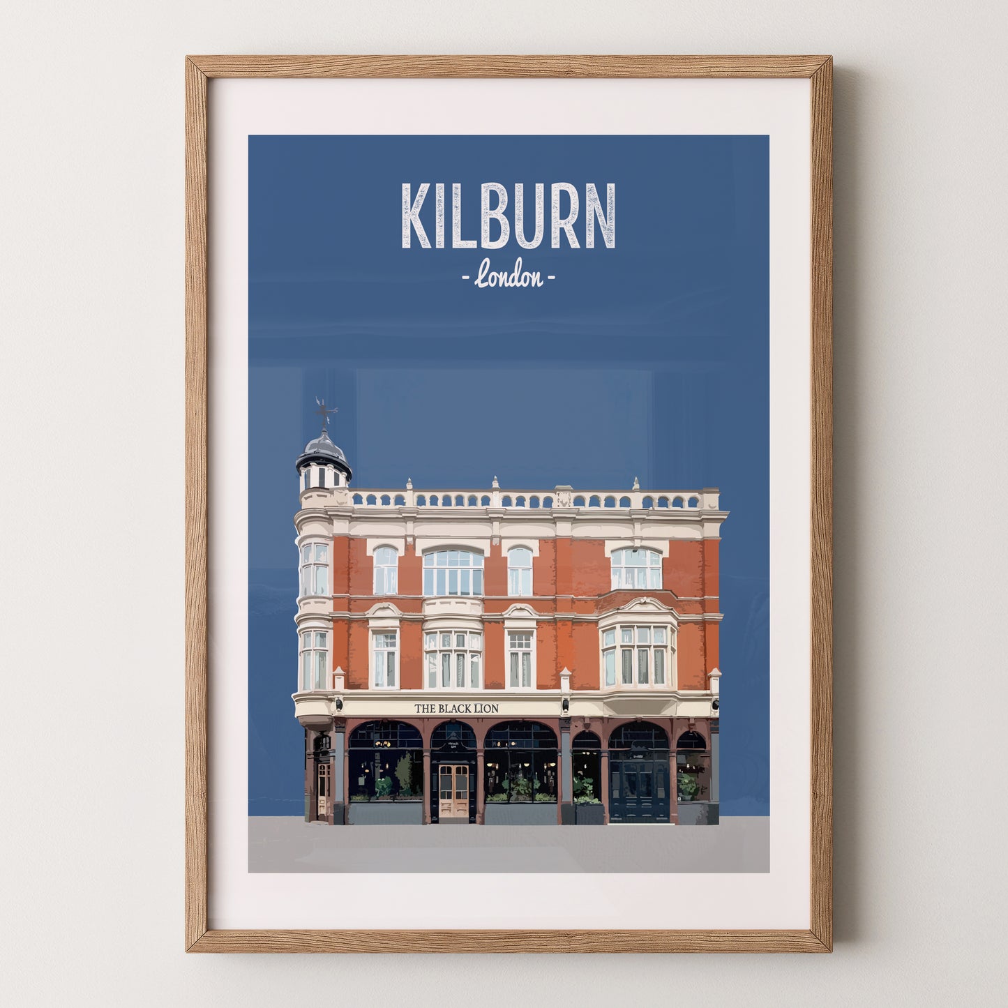 Kilburn print, The Black Lion pub