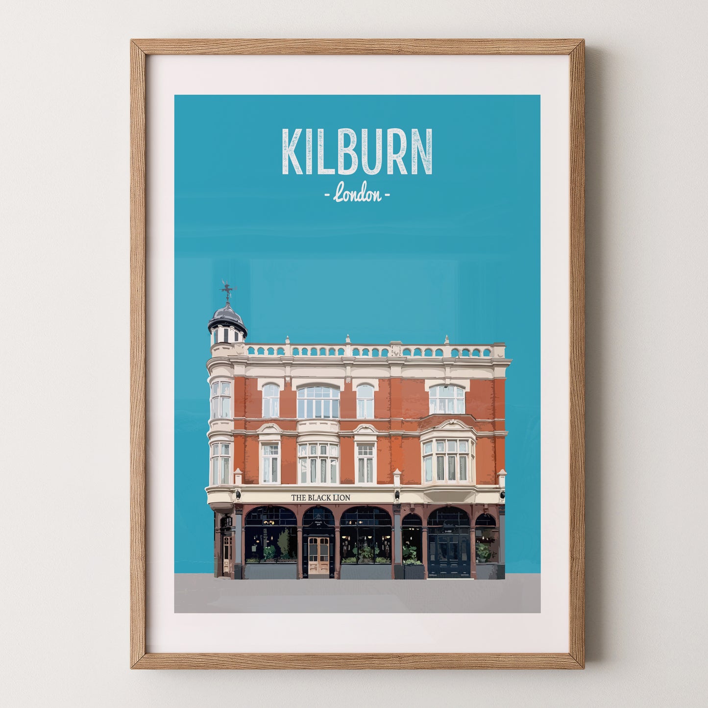 Kilburn print, The Black Lion pub