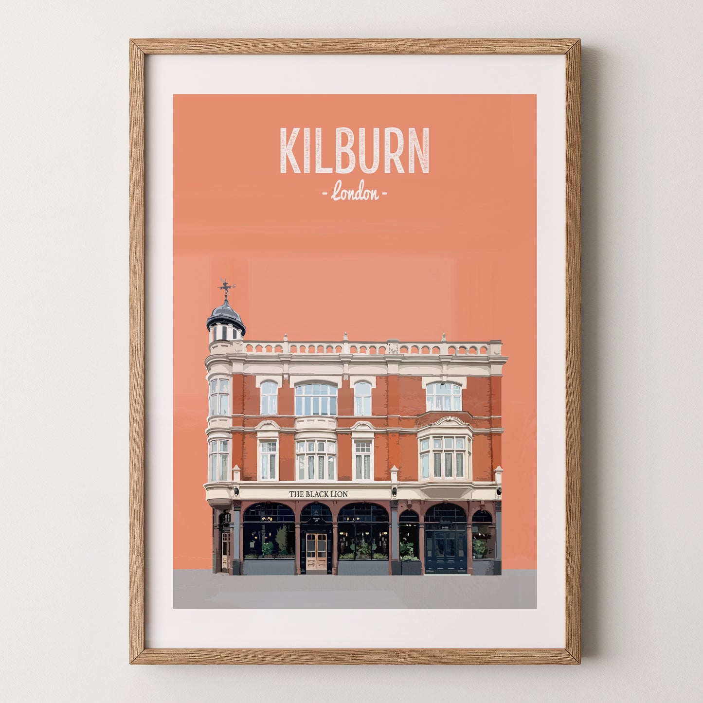 Kilburn print, The Black Lion pub