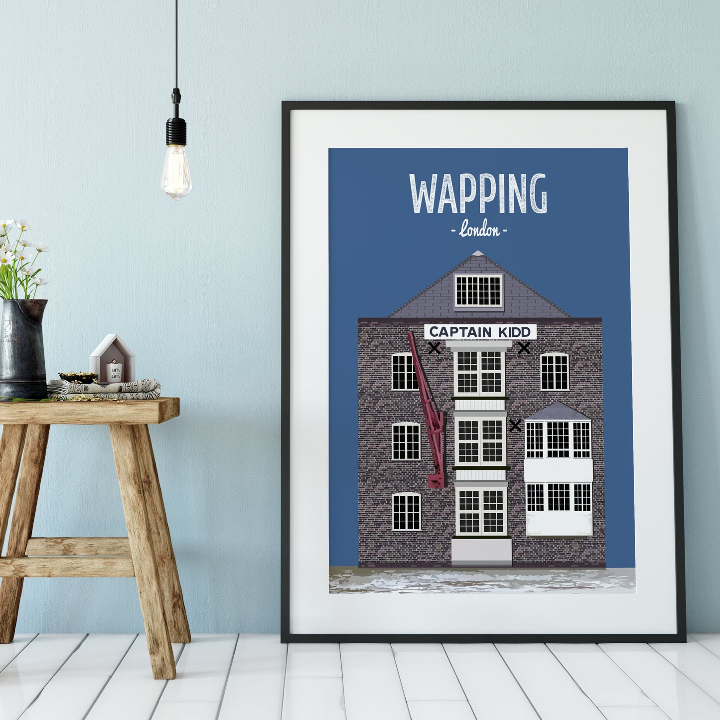 Wapping print, The Captain Kidd pub